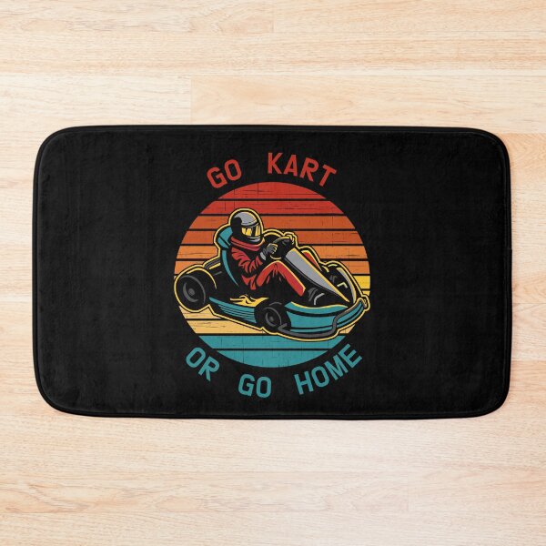 Item preview, Go karting / go kart or go home / kart driver on retro sunset pattern designed and sold by portrait4you.