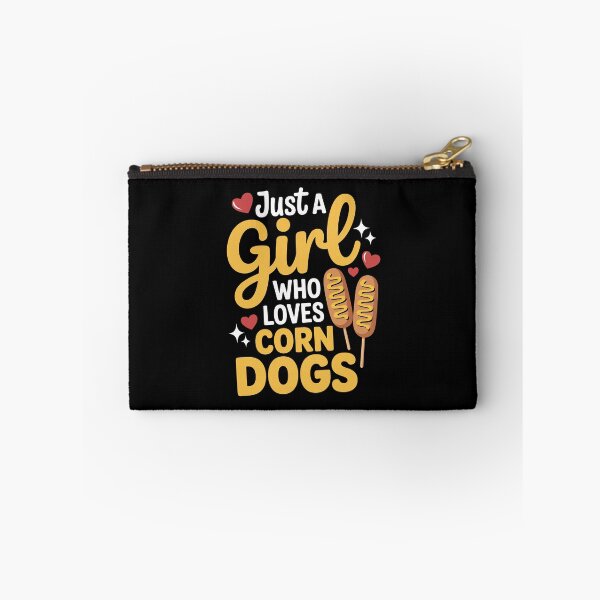Item preview, Just a Girl Loves Corn Dogs designed and sold by jkrphoto.