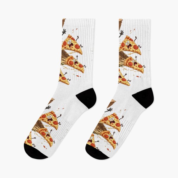 Item preview, Terrified Pizza Slices Flying Out of Cartoon Pizza Box designed and sold by jgvisualarts.
