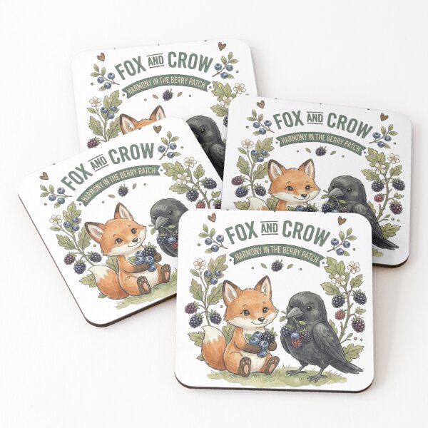 Item preview, Sweet Fox & Crow Art designed and sold by AetherEcho.