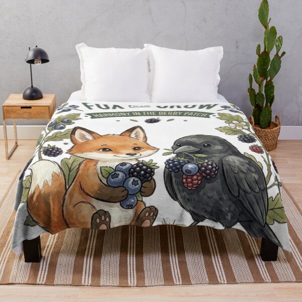 Item preview, Sweet Fox & Crow Art designed and sold by AetherEcho.
