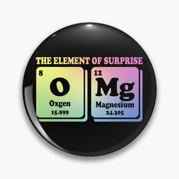 Item preview, OMg The Element Of Surprise Funny Periodic Table Science Gift designed and sold by ScienceCorner.
