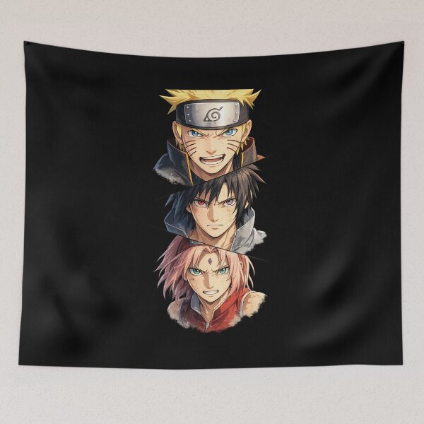 Item preview, Team 7 Ninja Trio Naruto Sasuke Sakura designed and sold by AllGBlArt.