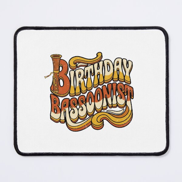 Item preview, Retro 70s Groovy Birthday Bassoonist Text designed and sold by DuckOddity.