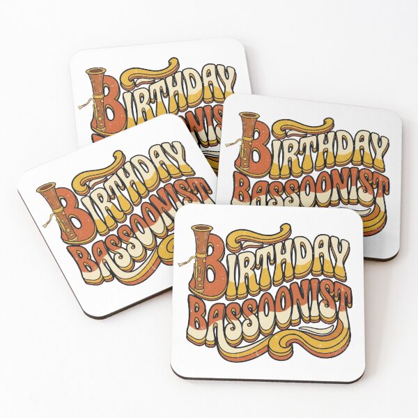 Item preview, Retro 70s Groovy Birthday Bassoonist Text designed and sold by DuckOddity.