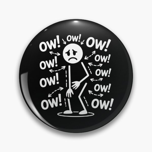 Item preview, Ow Ow Ow Character Funny Saying Body Pain Humor designed and sold by ZACK ART.