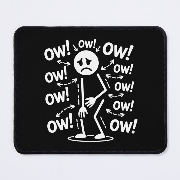 Item preview, Ow Ow Ow Character Funny Saying Body Pain Humor designed and sold by ZACK ART.