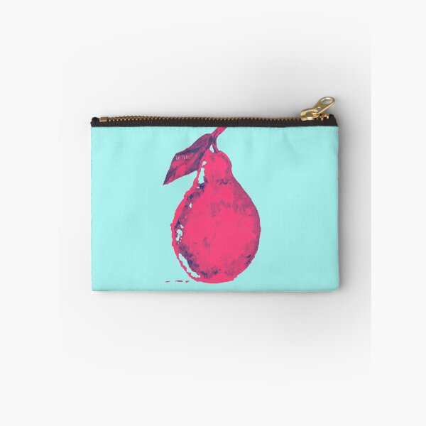Item preview, PINK FUCHSIA PEAR | Sky Blue Pop Art Oil Painting | Pastel Summer Aesthetic designed and sold by BlueberrySwan.