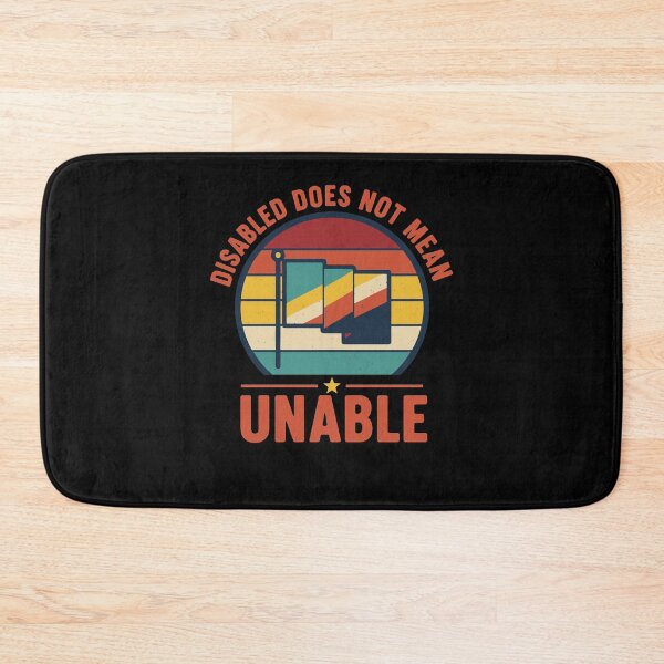 Item preview, Disability awareness Disabled Does Not Mean Unable designed and sold by LuminOrb.