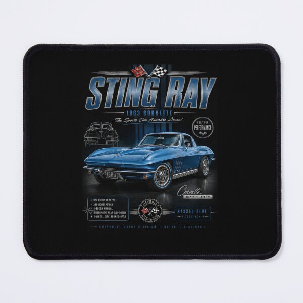 Item preview, 1963 Corvette Sting Ray Coupe Split Window Classic American Sports Car Art designed and sold by TheArtOfCar.