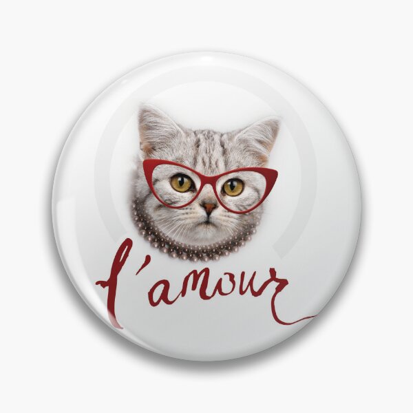 Item preview, LOVELY CUTE CAT WITH GLASSES designed and sold by Nathalia Montoro.