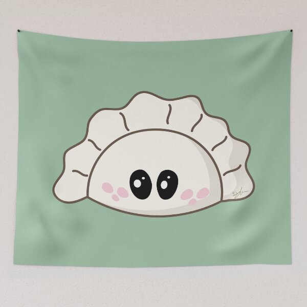 Item preview, Kawaii Polish Pierogi – Cute Dumpling Character designed and sold by SKETCHYANDGRAPHIC.