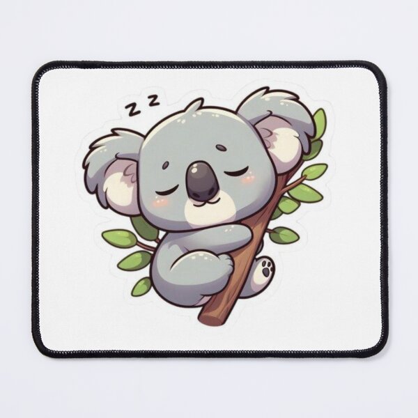 Item preview, Kawaii Sleeping Koala Sticker - Cute Baby Animal Art designed and sold by ZYNORAworld.
