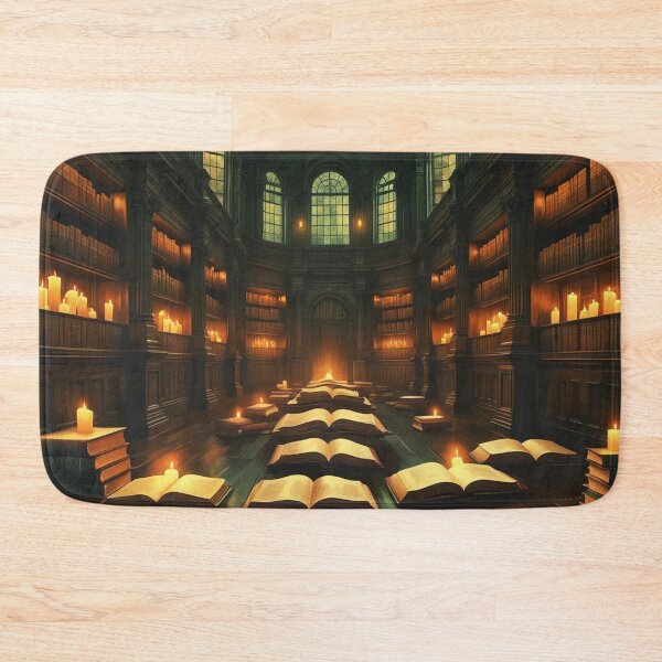 Item preview, Dark Academia Ancient Oak Library With Floating Books & Candlelight designed and sold by M&M Lifestyle Hub.
