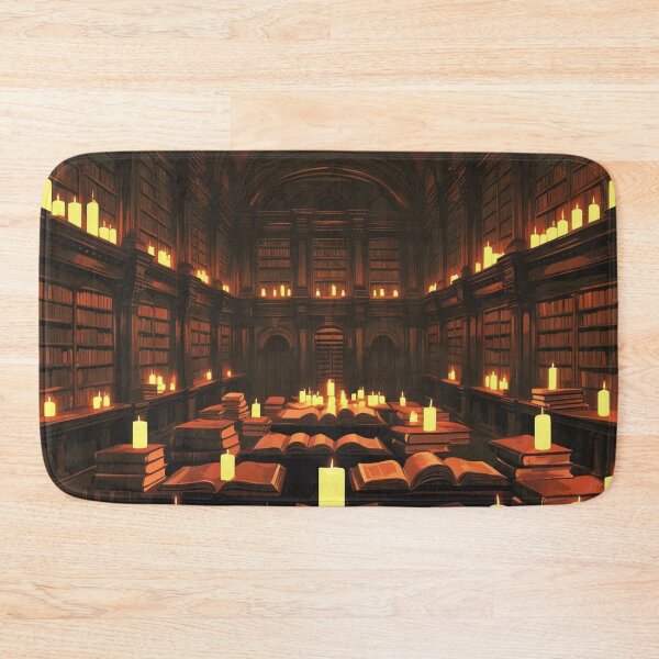 Item preview, Dark Academia Ancient Oak Library With Floating Books & Candlelight designed and sold by M&M Lifestyle Hub.