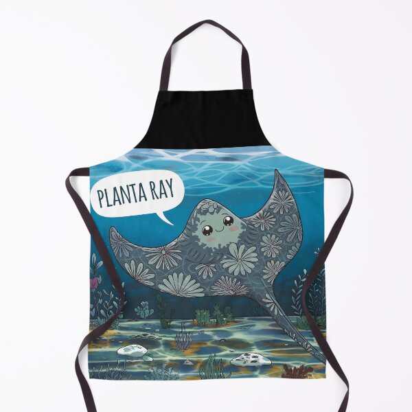 Item preview, Planta Ray – Floral Pattern Stingray Cartoon Ocean Illustration designed and sold by EmeraldeaArt.
