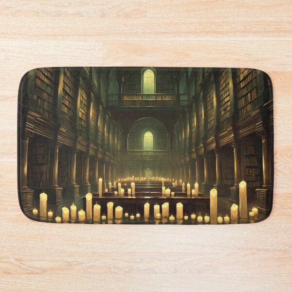 Item preview, Dark Academia Ancient Oak Library With Floating Books & Candlelight designed and sold by M&M Lifestyle Hub.