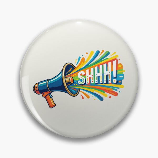 Item preview, Funny Teacher Gift Loud Shhh Megaphone Classroom Humor designed and sold by AkDesign022.