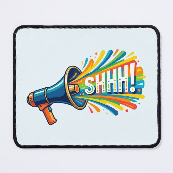 Item preview, Funny Teacher Gift Loud Shhh Megaphone Classroom Humor designed and sold by AkDesign022.