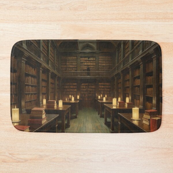 Item preview, Dark Academia Ancient Oak Library With Floating Books & Candlelight designed and sold by M&M Lifestyle Hub.