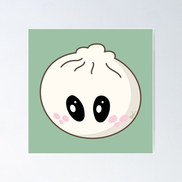 Item preview, Kawaii Bao Bun – Cute Dim Sum Steamed Bun designed and sold by SKETCHYANDGRAPHIC.