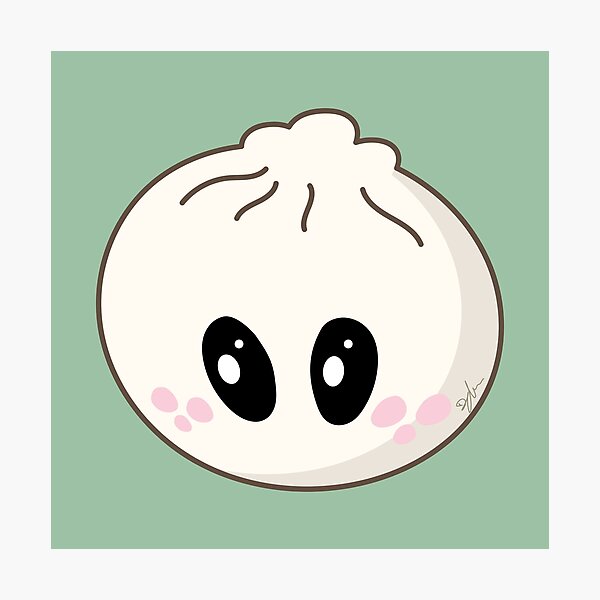 Item preview, Kawaii Bao Bun – Cute Dim Sum Steamed Bun designed and sold by SKETCHYANDGRAPHIC.