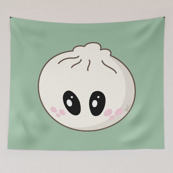 Item preview, Kawaii Bao Bun – Cute Dim Sum Steamed Bun designed and sold by SKETCHYANDGRAPHIC.