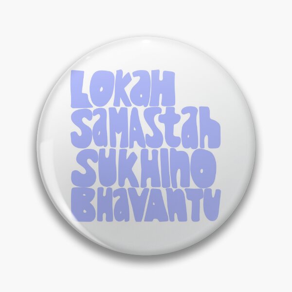 Item preview, Lokah Samastah Sukhino Bhavantu Mantra Purple designed and sold by wordznart.