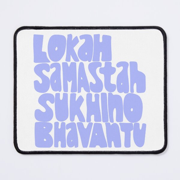 Item preview, Lokah Samastah Sukhino Bhavantu Mantra Purple designed and sold by wordznart.