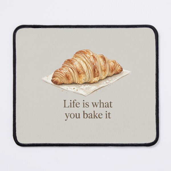 Item preview,  Life is What You Bake It – Elegant Croissant Bakery Aesthetic designed and sold by Verycutethings.