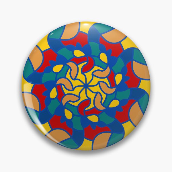 Item preview, A mandala wheel with vivid colors designed and sold by Provinces de France.