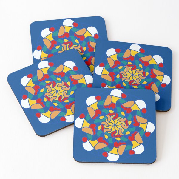 Item preview, A mandala wheel with vivid colors designed and sold by Provinces de France.