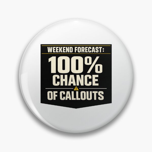 Item preview, Weekend Forecast 100% Chance of Callouts Funny Electrician Shirt designed and sold by The Daily Goods.