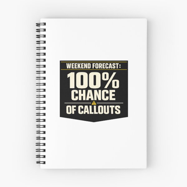Item preview, Weekend Forecast 100% Chance of Callouts Funny Electrician Shirt designed and sold by The Daily Goods.