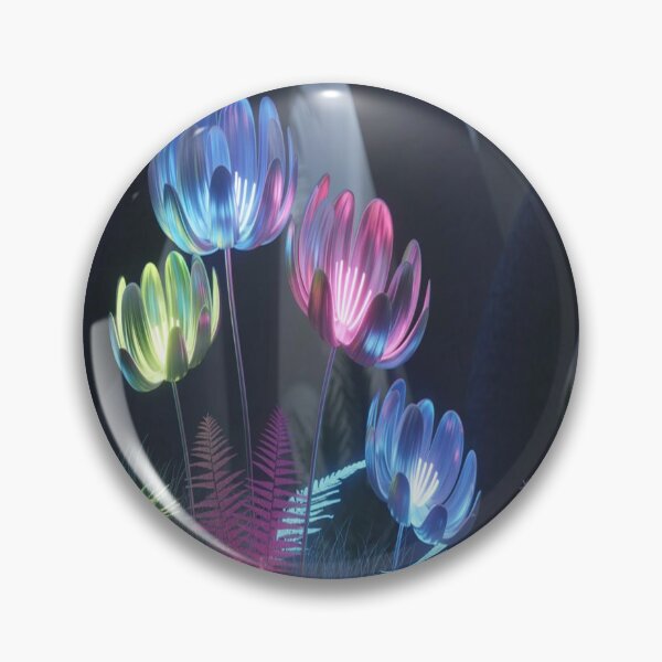 Item preview, Futuristic Rainforest - Neon Vines & Holographic Animals - Cyberpunk Aesthetic - Dark Teal & Pink Lighting designed and sold by M&M Lifestyle Hub.