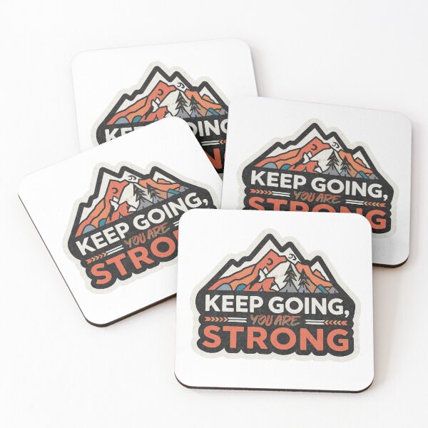 Item preview, Keep Going, You Are Strong Motivational Sticker designed and sold by Softbear Atelier.