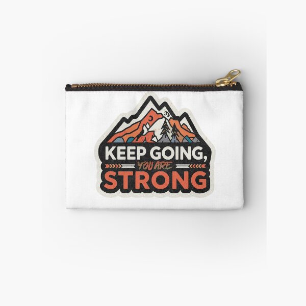 Item preview, Keep Going, You Are Strong Motivational Sticker designed and sold by Softbear Atelier.