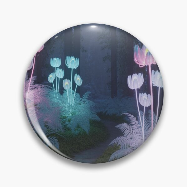 Item preview, Futuristic Rainforest - Neon Vines & Holographic Animals - Cyberpunk Aesthetic - Dark Teal & Pink Lighting designed and sold by M&M Lifestyle Hub.