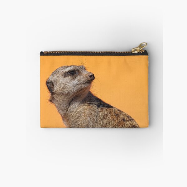 Item preview, Meerkat Portrait Close-Up on Orange Background designed and sold by RastislavS.