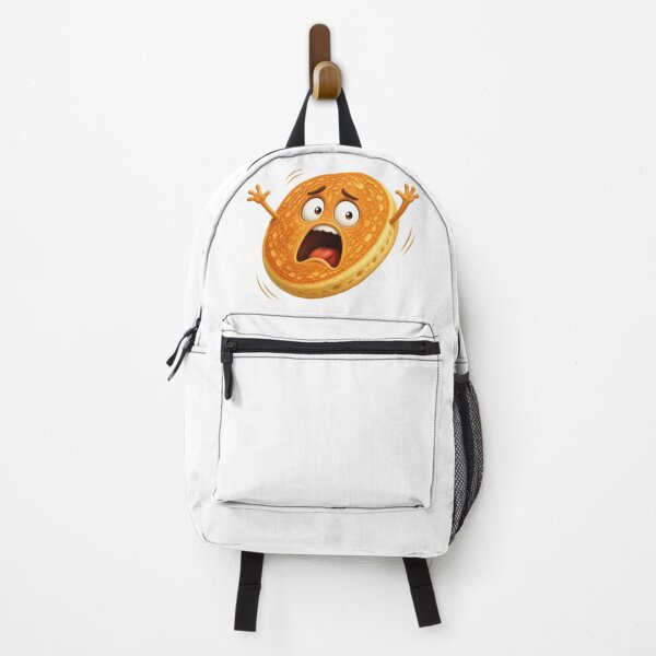 Item preview, Terrified Pancake Cartoon Character with Screaming Expression designed and sold by jgvisualarts.