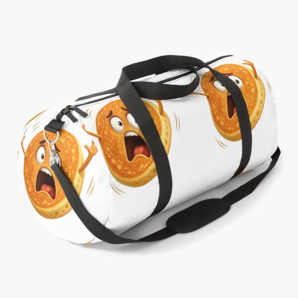Item preview, Terrified Pancake Cartoon Character with Screaming Expression designed and sold by jgvisualarts.