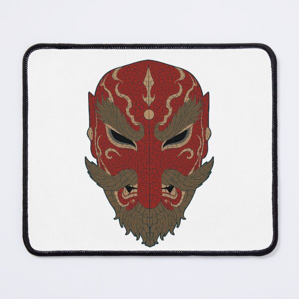 Item preview, Sarutahiko Mask Mosaic Art – Japanese Folklore Inspired Design designed and sold by SandersonStudio.