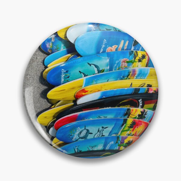 Item preview, Island Colors - Hand-Painted Bahamas Surfboard Art designed and sold by Cruisebysunny.