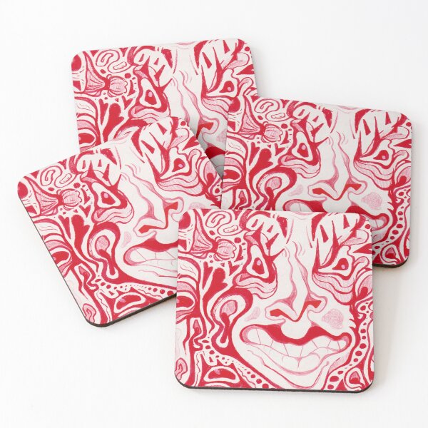 Item preview, Abstract Red Creatures designed and sold by steakpop.
