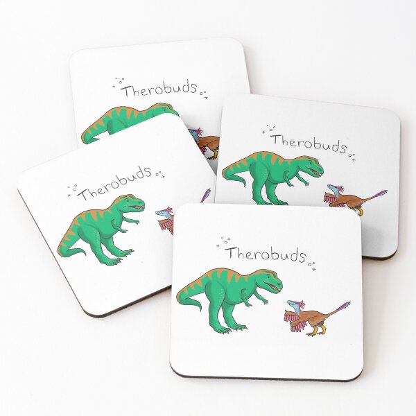 Item preview, Therobuds T-Rex and Velociraptor Dinosaurs designed and sold by designsbykoko.