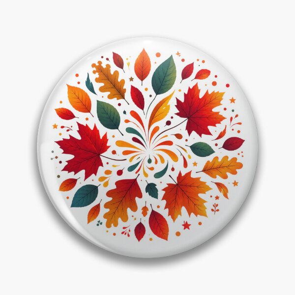 Item preview, Colorful Autumn Leaves Watercolor designed and sold by PetalGarden.