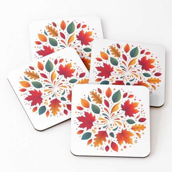 Item preview, Colorful Autumn Leaves Watercolor designed and sold by PetalGarden.