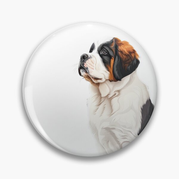 Item preview, Saint Bernard Dog Sticker | Puppy Portrait | Dog Mom Gift 007 designed and sold by TheTodayTribe.