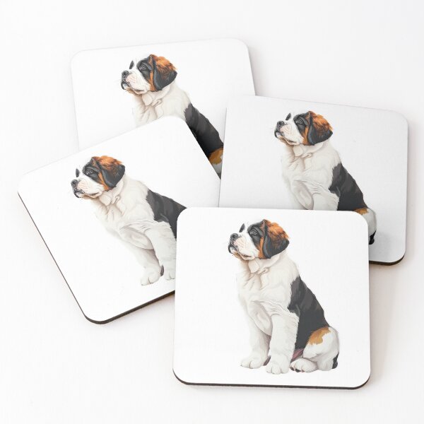 Item preview, Saint Bernard Dog Sticker | Puppy Portrait | Dog Mom Gift 007 designed and sold by TheTodayTribe.