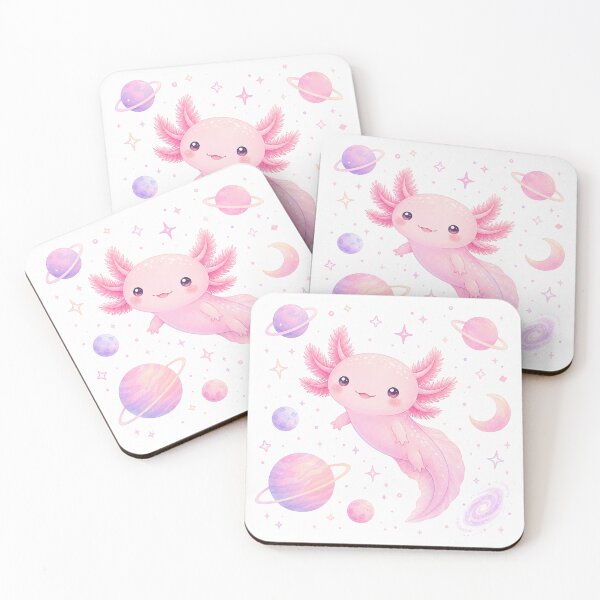 Item preview, Kawaii Axolotl Space Dreamer designed and sold by Clavivs.